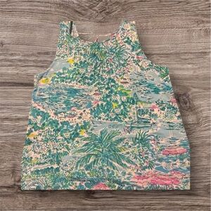 Lilly Pulitzer NEW NWT Women’s Pink Blue Tank Top Shirt Tops Summer Casual Sz M
